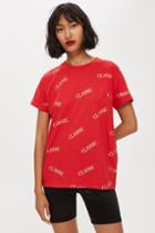 Topshop 'classic' Slogan Print T-shirt
