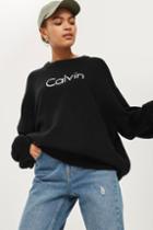 Topshop Logo Sweater By Calvin Klein