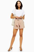 Topshop Tall Nude Utility Shorts