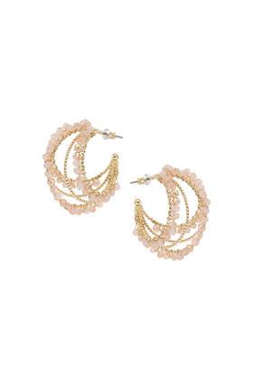 Topshop Pretty Bead Hoop Earrings