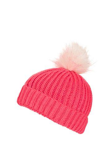 Topshop Tip Fur Pom Beanie