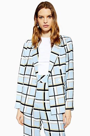 Topshop Checked Blazer