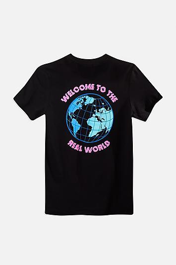 Topshop *'welcome To The Real World' Slogan T-shirt