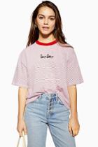 Topshop Petite Lovers Letters T-shirt