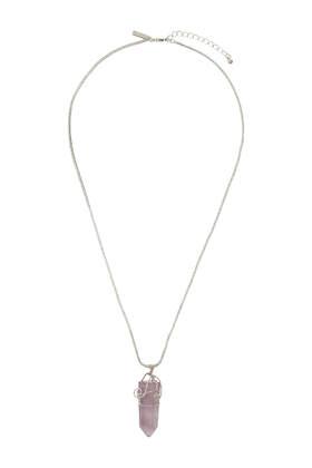 Topshop Healing Stone Wrap Pendant