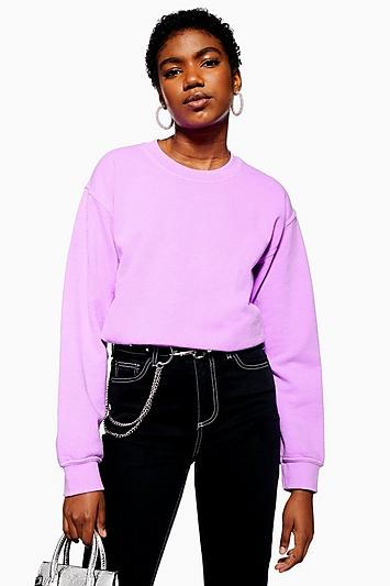 Topshop Washed Neon Sweatshirt