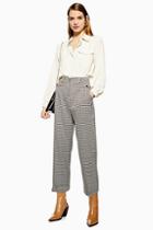 Topshop Houndstooth Check Peg Trousers