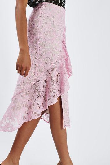 Topshop Lace Ruffle Skirt By Boutique