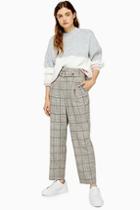 Topshop Check O-ring Peg Trousers