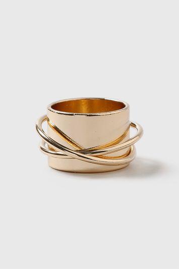 Topshop Chunky Cross Ring