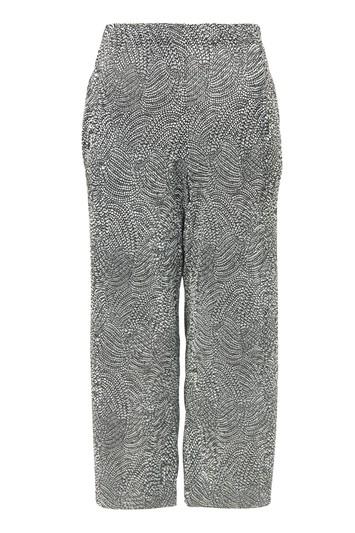 Topshop Petite Printed Plisse Trousers