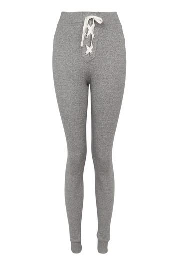 Topshop Lace Up Slim Joggers