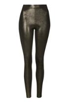 Topshop Metallic Foil Wet Look Leggings