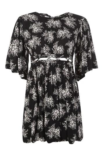 Topshop Printed Smock Dress