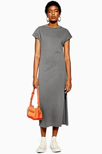 Topshop Acid Wash Midi Dress