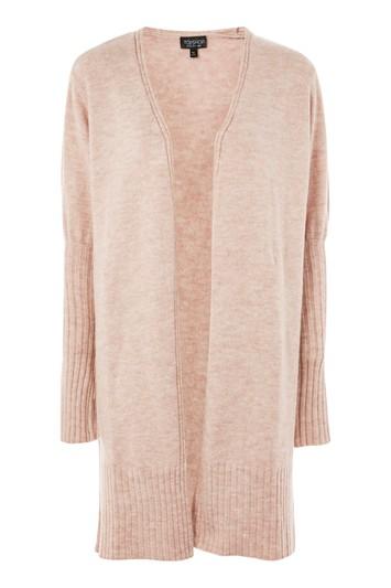 Topshop Long Line Sleeve Detail Cardigan