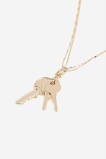 Topshop *multi Key Pendant Necklace