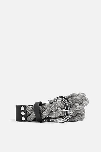 Topshop Plait Mesh Western Belt