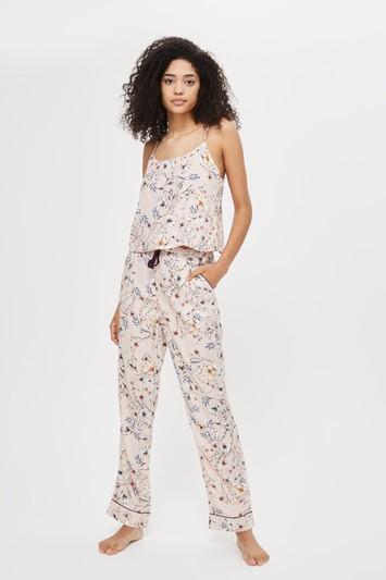 Topshop Sketchy Floral Trousers