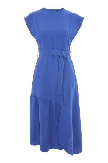 Topshop Cut About Asymetric Midi Dress