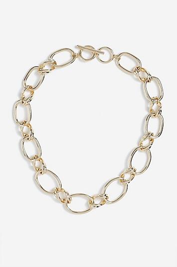 Topshop *chunky Double Link Necklace