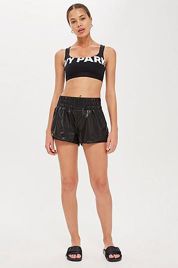 Topshop Mesh Insert Shorts