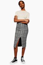 Topshop *split Front Pencil Skirt By Boutique