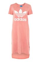 Topshop 3 Stripe T-shirt Dress By Adidas Originals