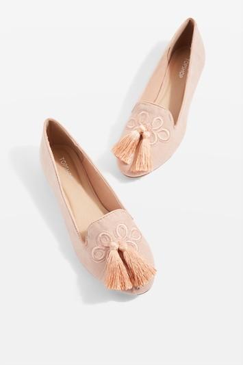 Topshop Sherbet Tassel Slipper