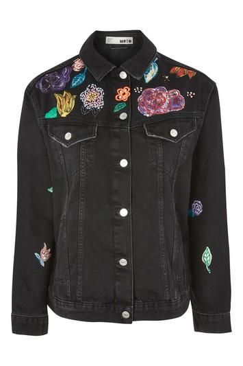 Topshop Moto Paradise Denim Jacket