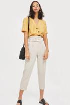 Topshop Paperbag Tapered Trousers