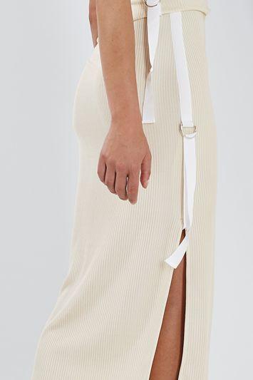 Topshop Ribbed Knit Skirt By Boutique