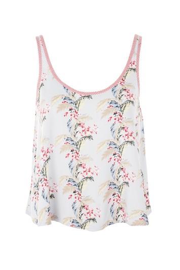 Topshop Tropical Print Floral Camisole Top