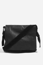Topshop Leather Knot Messenger Bag