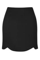 Topshop Tall Giant Scallop Mini Skirt