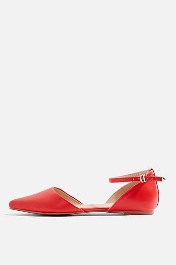 Topshop Annie Two Part Pointed Shoes