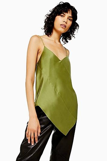 Topshop *silk Spiral Camisole Top By Boutique