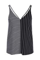 Topshop Mix Stripe Double Strap Cami