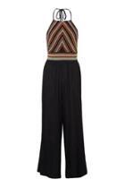 Topshop Chevron Embroidered Jumpsuit