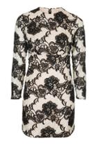 Topshop Monochrome Lace Detailed Dress