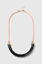 Topshop Marble Tube Rope Necklace