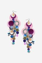 Topshop Statement Sequin Drop Earrings