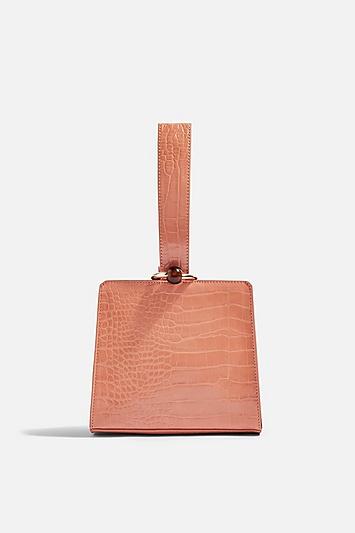 Topshop Swish Apricot Ball Handle Cross Body Bag