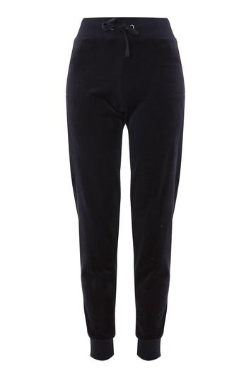 Topshop Diamante Velour Joggers By Wayside