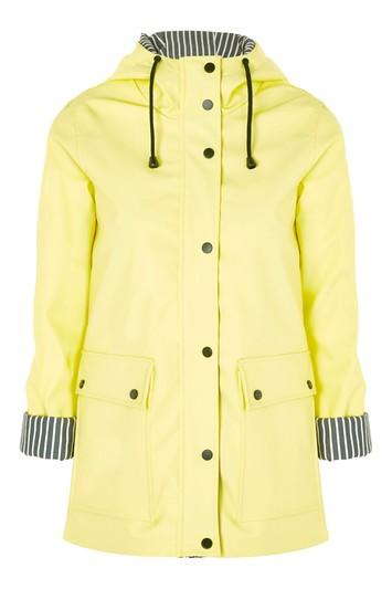 Topshop Hooded Raincoat Mac