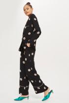 Topshop Floral Print Wide Leg Pants