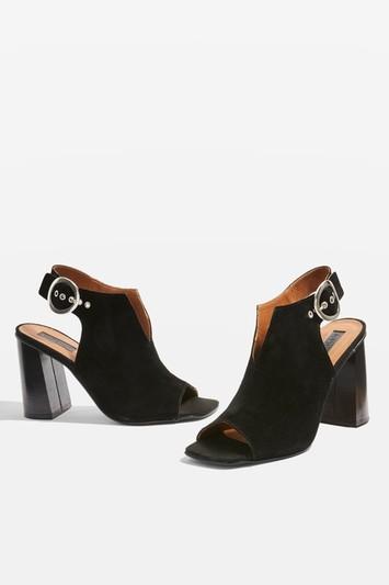 Topshop Nika Round Buckle Heeled Sandals
