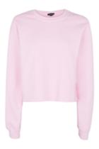 Topshop Cropped Overdyed Sweat Top