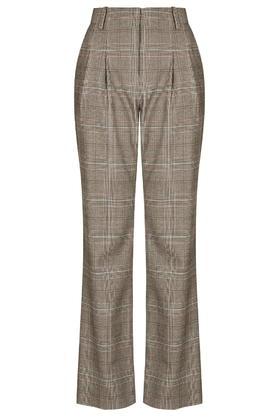 Topshop Slouchy Check Tailored Suit Trousers