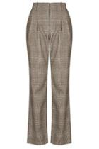 Topshop Slouchy Check Tailored Suit Trousers